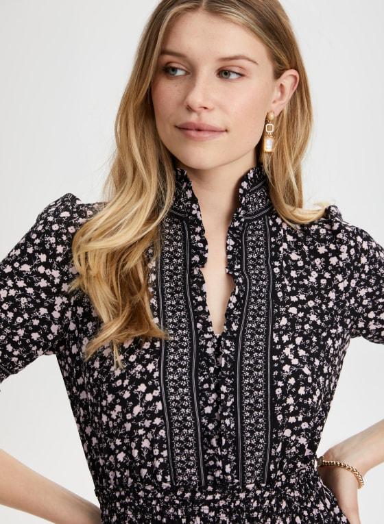 Floral Print Tiered Dress