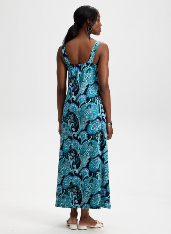 Paisley Print Maxi Dress